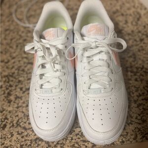 Nike Air Force 1 White with Pink Accents